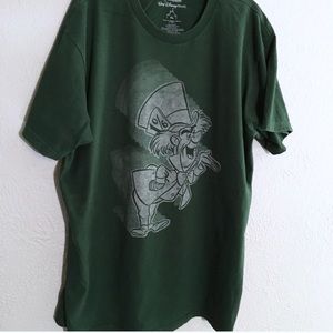 Vintage Disney Mad Hatter Novelty Shirt Green